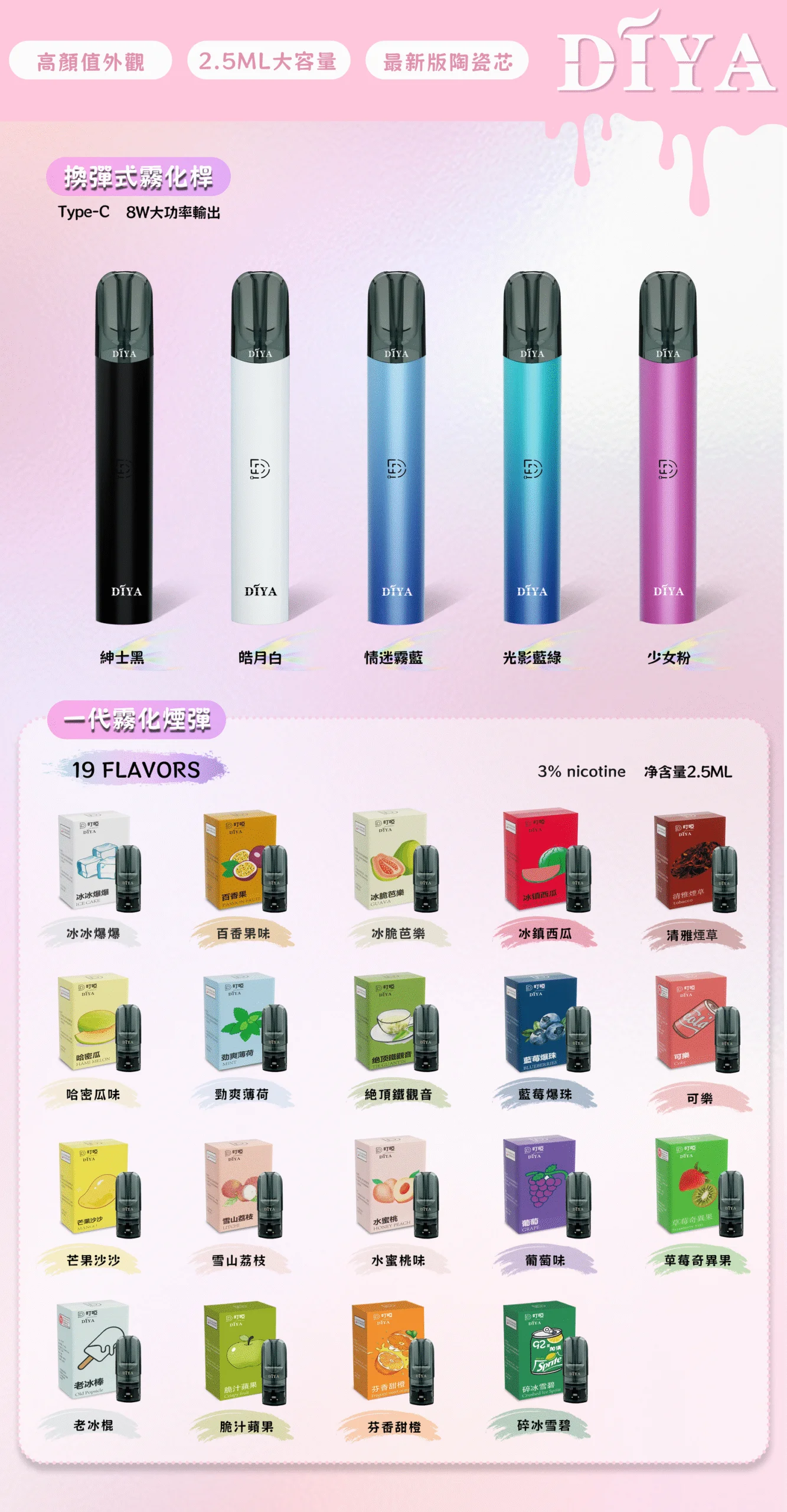 DIYA叮啞電子煙一代主機